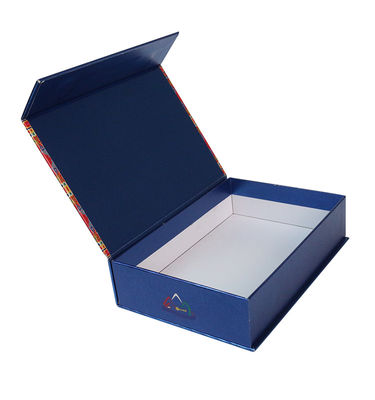 Embalagens de caixote de papel azul reciclável para cuidados elegantes da pele