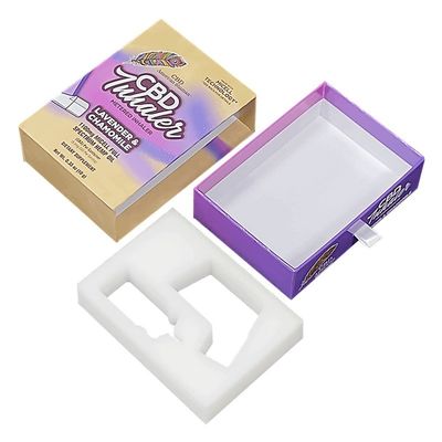 Impressão colorida personalizada Cartão Sliding Drawer Embalagem Caixa de papel para cinturão de jóias Bolsa de embalagem