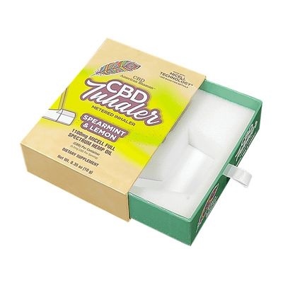Impressão colorida personalizada Cartão Sliding Drawer Embalagem Caixa de papel para cinturão de jóias Bolsa de embalagem