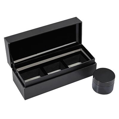 Caixa de velas de papel Flip Top Clamshell embalagem para luxo conjunto de três velas craft presente