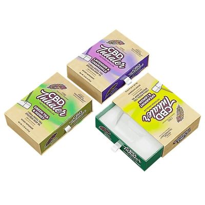 4C/UV/Laminagem/Embossagem/Estampagem Meterd Inalador de papel Caixas de embalagem deslizantes com espuma