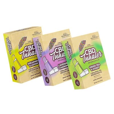 4C/UV/Laminagem/Embossagem/Estampagem Meterd Inalador de papel Caixas de embalagem deslizantes com espuma