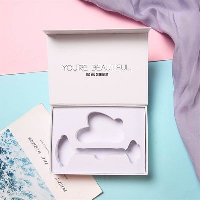 Caixa Flap Book Custom Logo Impresso Caixa Magnética Rígida para Guasha Jade Gua Sha Roller Tool