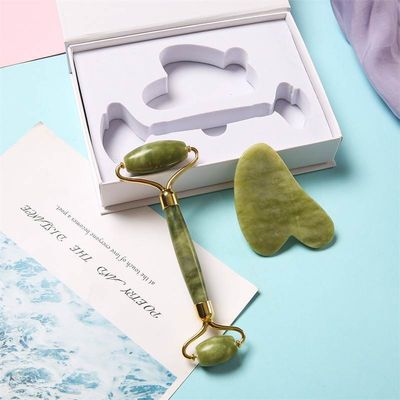 Caixa Flap Book Custom Logo Impresso Caixa Magnética Rígida para Guasha Jade Gua Sha Roller Tool