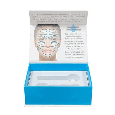 Caixa de massagem facial profissional com impressão CMYK / PANTONE e fecho magnético