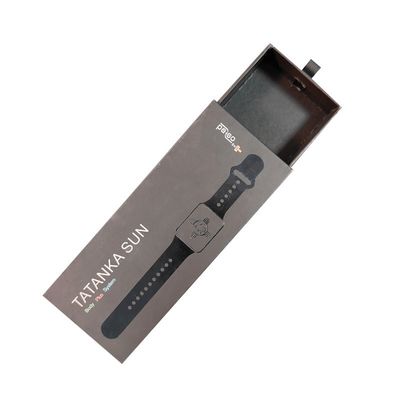 Cartão de relógio de cartão de laminação brilhante para relógios de manufatura personalizada