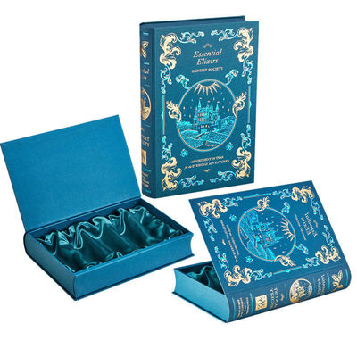 Caixas de cartão de forma de livro decorativo com fecho por ímã para exigência específica do cliente