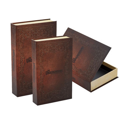 Caixas de cartão de forma de livro decorativo com fecho por ímã para exigência específica do cliente