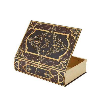 Caixas de cartão de forma de livro decorativo com fecho por ímã para exigência específica do cliente