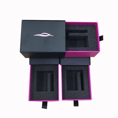 Caixas de presente de artesanato retangular Matte Cosméticos laminados Perfumes Caixa de embalagem