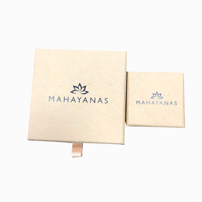Caixa de embalagem de papel personalizada para gavetas de jóias reciclada com fecho magnético