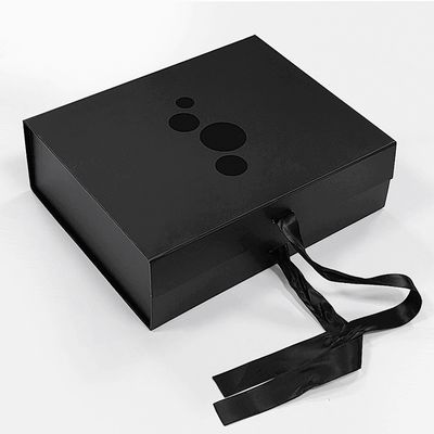 Caixa de embalagem magnética de papel de arte de 157 g Caixa de embalagem magnética de cartão de 2 mm Caixa de presente magnética com fita