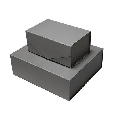 Encomenda personalizada Cor Personalizada Tamanho Cinza Caixa de papel de papelão dobrável com tampa magnética