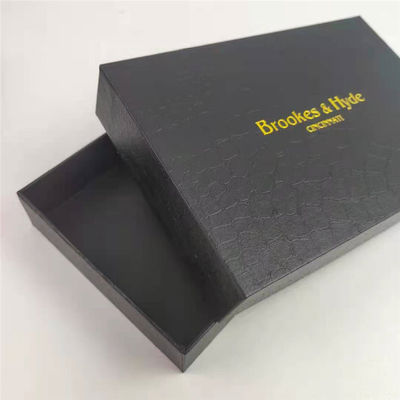 Caixa de presente de papel preto fosco Custom For Jewelry Relógio Óculos