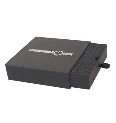 Caixa de presente de papel preto fosco Custom For Jewelry Relógio Óculos