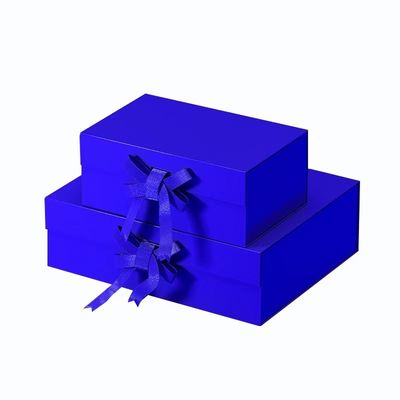 Caixa de presente magnética dobrável com design de gravata