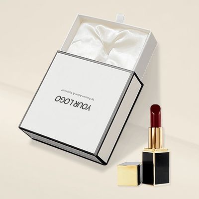 Caixa de presente industrial de cosméticos, frasco de perfume, embalagem de vidro com inserção de EVA de espuma de cetim