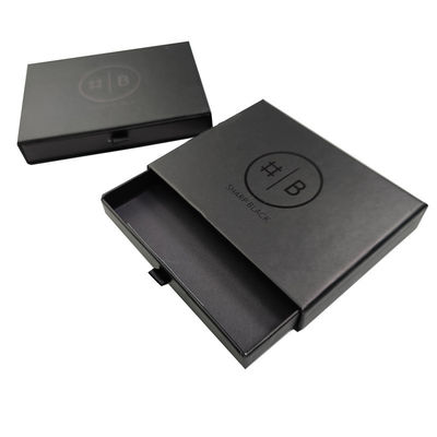 Proteção Ambiental Mat Lamination Cardboard Hard Black Gift Box para Quadro de Fotos