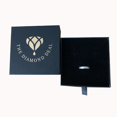 Encomenda personalizada Caixa de jóias pretas e requintadas para brincos Necklace e display de pulseiras