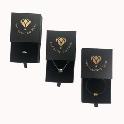 Encomenda personalizada Caixa de jóias pretas e requintadas para brincos Necklace e display de pulseiras