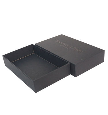 Logotipo personalizado aceito Homens Traje Verpackung em grande caixa de presente rígida texturizada preto
