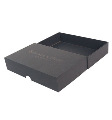 Logotipo personalizado aceito Homens Traje Verpackung em grande caixa de presente rígida texturizada preto
