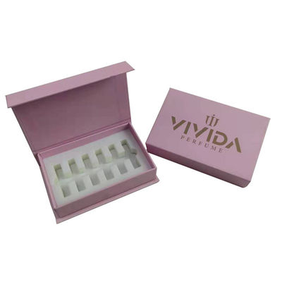 Encomenda personalizada aceita 5ml 8ml 10ml Perfumes Gift Sets Caixas de embalagem com Sponge Liner