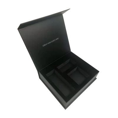 Papelão Preto Matt Luxury Honey Packaging Gift Set Tamanho Personalizado Kreme Jar Magnético caixa de papelão rígido