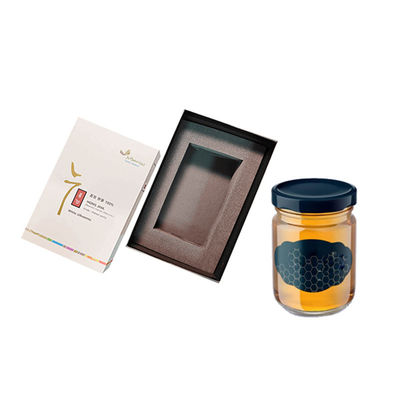 Papelão Preto Matt Luxury Honey Packaging Gift Set Tamanho Personalizado Kreme Jar Magnético caixa de papelão rígido
