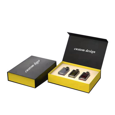 Papelão Preto Matt Luxury Honey Packaging Gift Set Tamanho Personalizado Kreme Jar Magnético caixa de papelão rígido