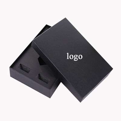 Caixas de colarinho preto mate qualificado ISO9001 para embalagens personalizadas CMYK/PANTONE