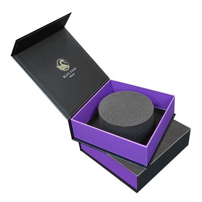 Caixas de colarinho preto mate qualificado ISO9001 para embalagens personalizadas CMYK/PANTONE