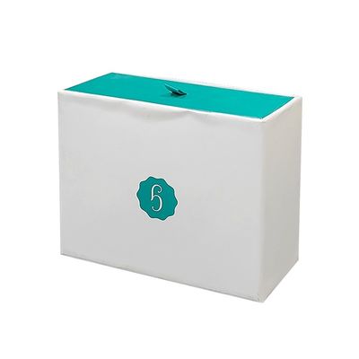 UV Finish Minte e branco bolhas de gelo de papelão rígido para massagem facial