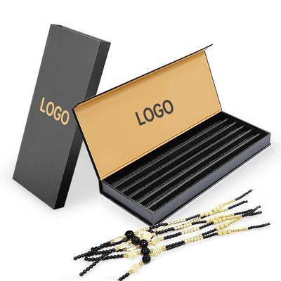 Embalagem amarela rígida e em branco para feijões de plástico Braceletes do Templo do Encanto 6 Bracelets Set
