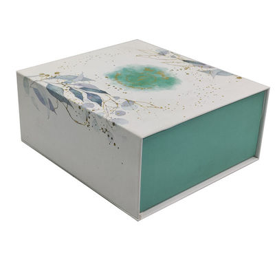Caixa-presente de tampa magnética de estilo deslizante / gaveta Embalagem com papel colorido e elegante
