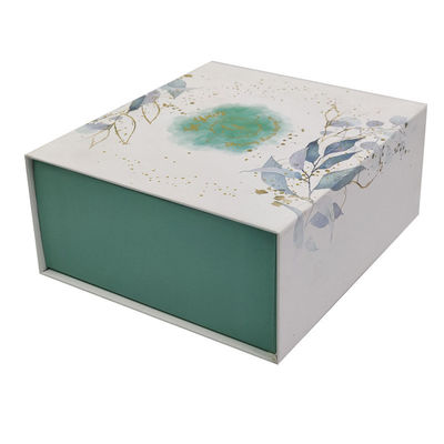 Caixa-presente de tampa magnética de estilo deslizante / gaveta Embalagem com papel colorido e elegante