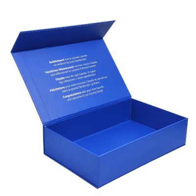 Custom Screen Printing Logo Plain White Magnetic Folding Gift Box para as suas necessidades