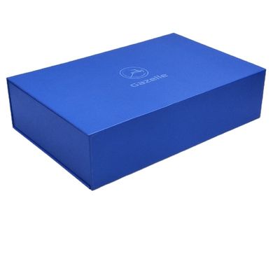 Custom Screen Printing Logo Plain White Magnetic Folding Gift Box para as suas necessidades