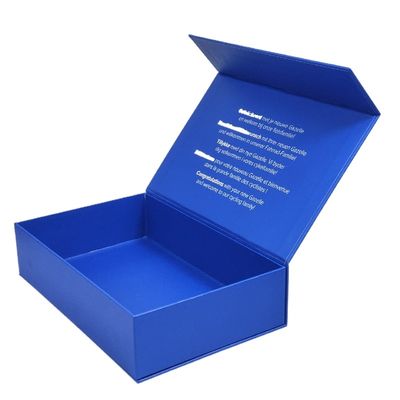 Custom Screen Printing Logo Plain White Magnetic Folding Gift Box para as suas necessidades