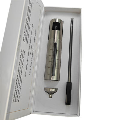 Encomenda personalizada de luxo de aço inoxidável bomba de vinagre de óleo pulverizador frasco de perfume caixa de embalagem com inserções