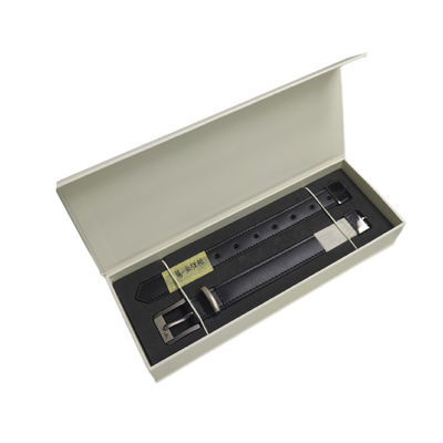 Simples Elegante Logotipo Personalizado Impressão Black Watch Strap Box Embalagem Caixa de Papel
