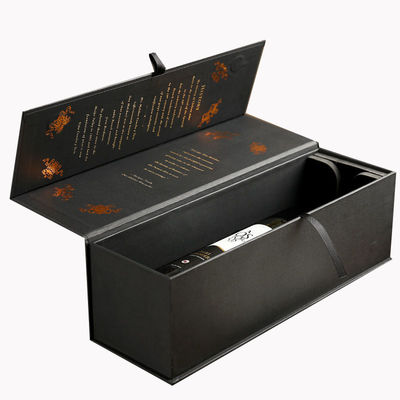 Caixas de cartão Magnético Vidro de Vinho Champagne Liquor garrafas de uísque para vinho presente