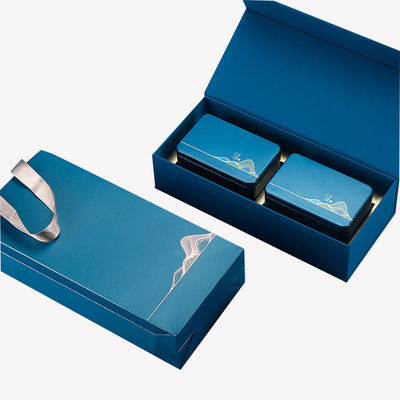 Conjunto de presentes de chá Embalagem Copo de café Lâmpada perfumada Mel Caixa-presente magnética Flip Open