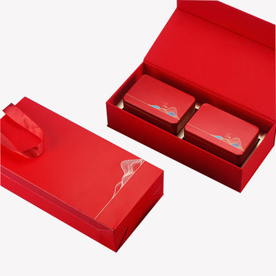 Conjunto de presentes de chá Embalagem Copo de café Lâmpada perfumada Mel Caixa-presente magnética Flip Open