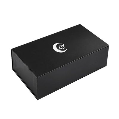 Impressão em folha de ouro caixa de presente magnética retangular embalagem com inserção de espuma e envelope
