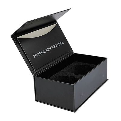 Estampagem Impressão Manuseio Caixa magnética em forma de livro com espuma e cartão 1200gsm