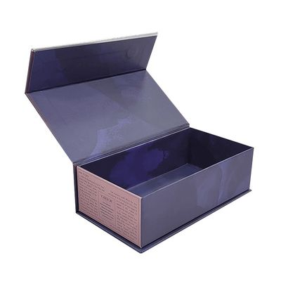 Impressão CMYK/PANTONE Luxury Matte Magnetic Flip Packaging Paper Box para cosméticos
