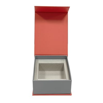 Caixa de presente rígida de papel em forma de livro magnético para embalagem de cinto de relógio