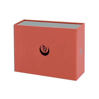 Caixa-presente magnética em forma de livro vermelho com flip top e captura magnética