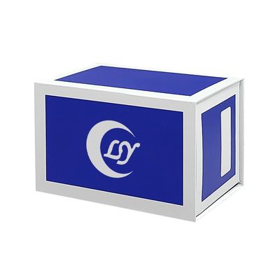 Caixa de embalagem magnética de cartão rígido dobrável